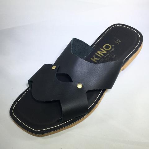 Handmade Men Leather Sandals Handcrafted Gents Slippers Round 