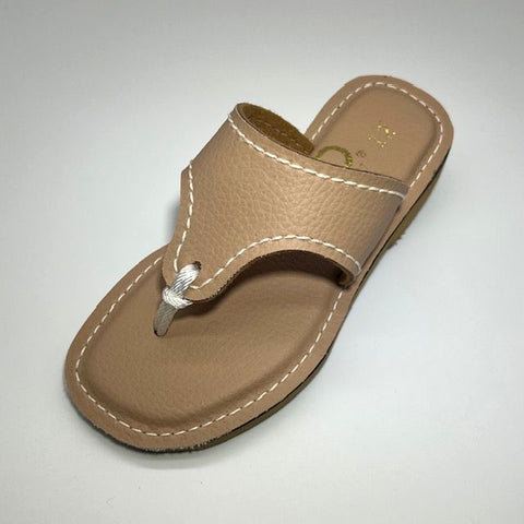 Buy Antique Gold Flip Flop & Slippers for Women by Blue Beauty